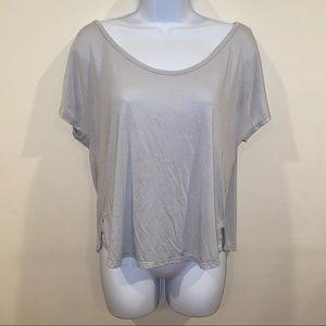 Old Navy Active - Go Dry Slit Back T Shirt - Gray